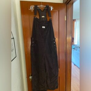 LEVI'S BAGGY HIGHWATER CORDUROY WOMEN'S OVERALLS